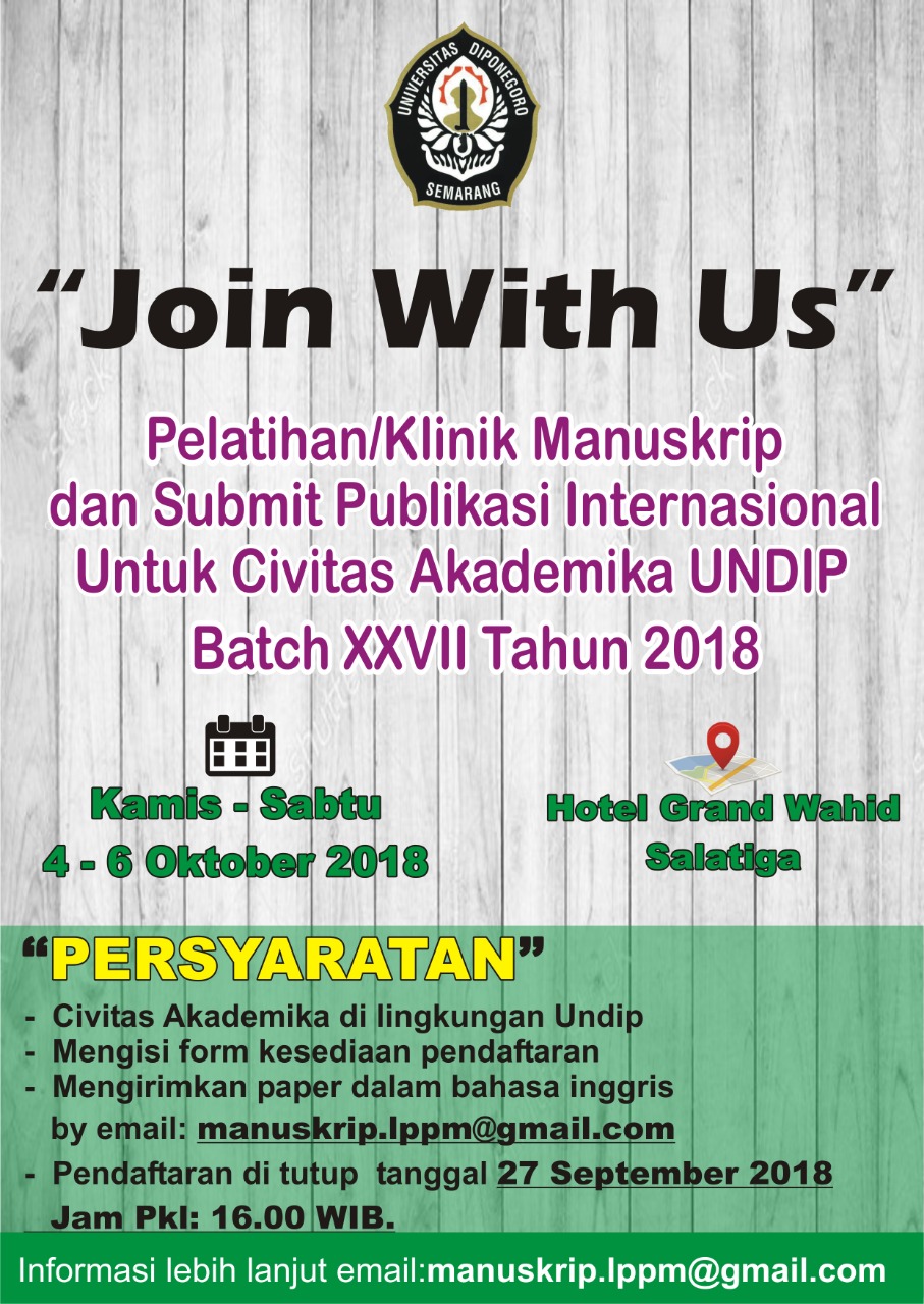 Pelatihan Klinik Manuskrip Dan Submit Publikasi Internasional Untuk